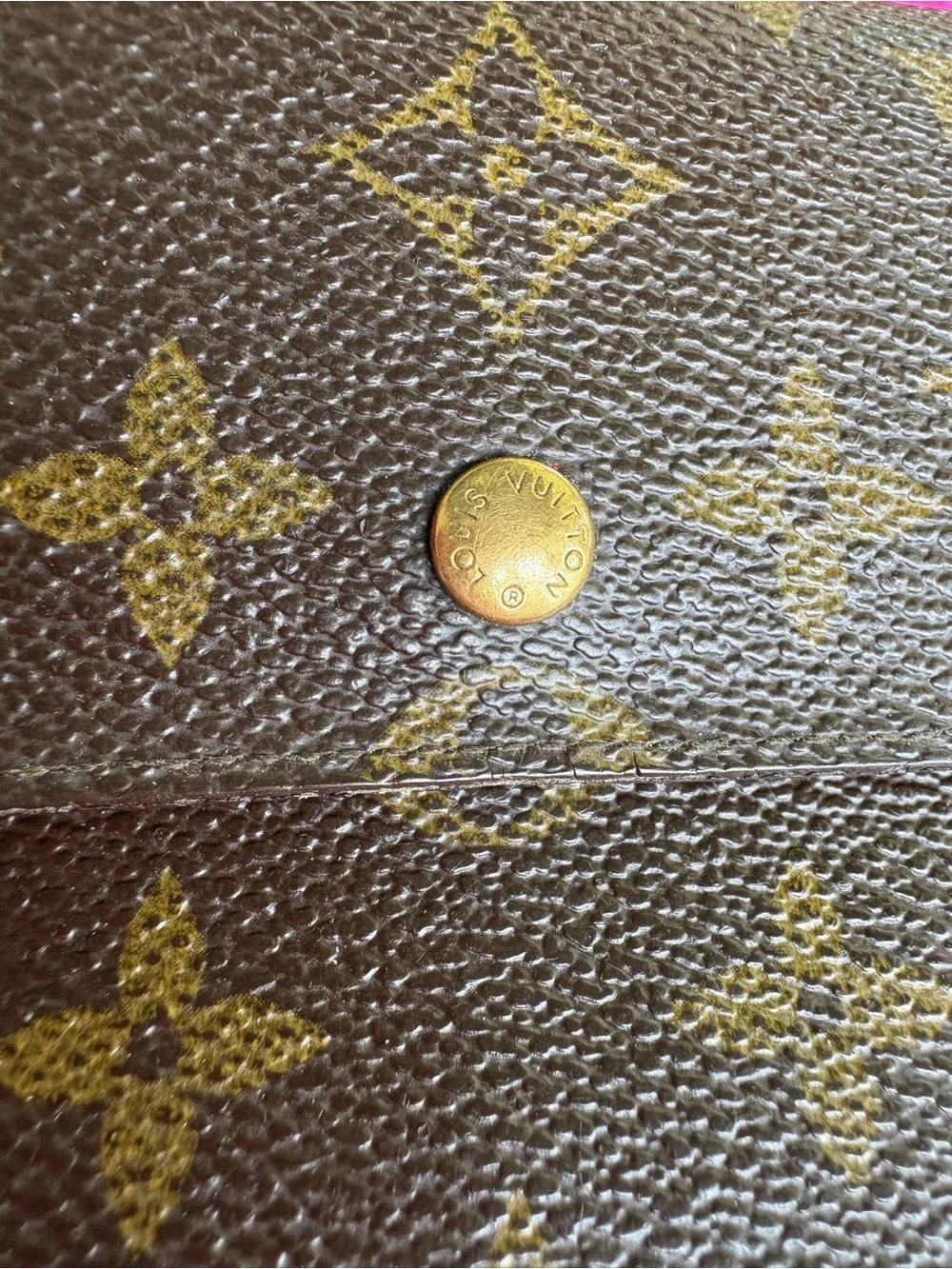Louis Vuitton Monogram Canvas Wallet in Brown and Gold